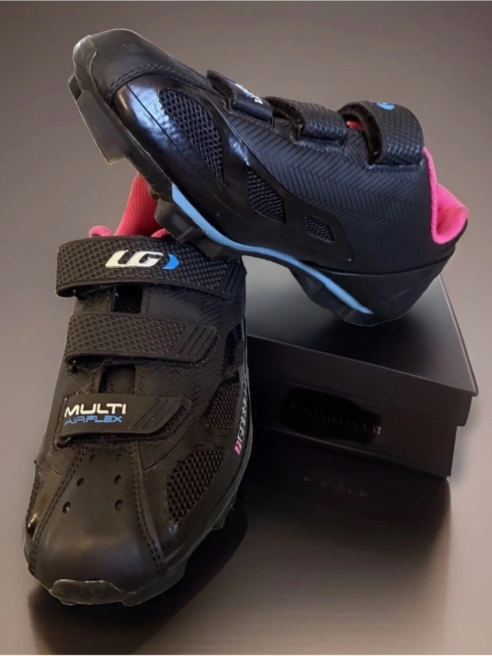 Louis Garneau Multi Air Flex Size 8 Women’s Pink/Black Cycling Shoe